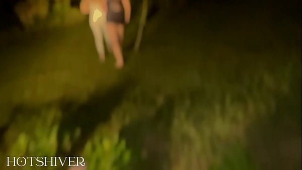 Orgy in the forest at night