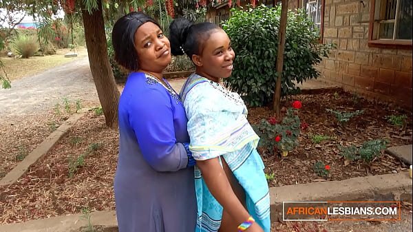 African MILF Lesbians Make Out In Public During House Party