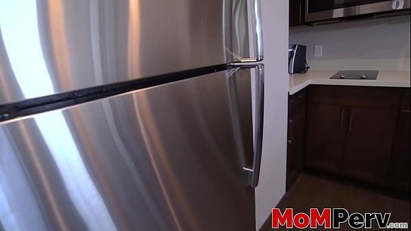 Thick brunette stepmom Natasha Nice swallows stepson hot cum