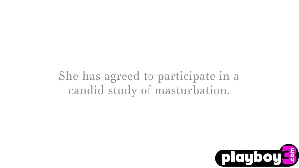 Big fake tits blonde MILF Kenna James masturbated after hot interview with Playboy