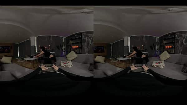 Halloween Threesome with Her Best Friend and a Vampire